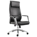 Кресло офисное BRABIX PREMIUM "Jazz EX-757", синхромеханизм, алюминий, экокожа, черное, 532489 — арт. SAMSON-532489