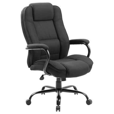 Кресло офисное BRABIX PREMIUM "Heavy Duty HD-002", усиленное, НАГРУЗКА до 200 кг, ткань, 531830 Кресло офисное BRABIX PREMIUM "Heavy Duty HD-002", усиленное, НАГРУЗКА до 200 кг, ткань, 531830 — изображение 1