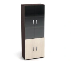 К2 Канц Шкаф со стеклом (700х350х1830) (ШК31+ДК32х2+ДК35х2+ФС04х2) (К2-кан) — Канц серияМодели КанцК2.25.jpg