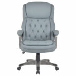 Кресло BRABIX PREMIUM "Regal EX-557", НАГРУЗКА до 150 кг, пружинный блок, экокожа, серое, 532946 — изображение 4