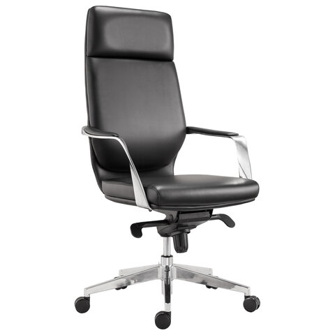 Кресло офисное BRABIX PREMIUM "Resonance EX-755", мультиблок, алюминий, экокожа, черное, 532487 — арт. SAMSON-532487