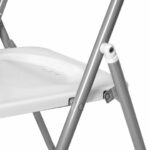 Стулья складные BRABIX "Golf Lite CF-017", КОМПЛЕКТ 4 шт., серебристый каркас, пластик, белый, 533035 — изображение 10