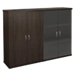 КЭ103 Шкаф низкий (КЭ19*2+КЭ31+КЭ23*2+БСКТ410*2+ФС03*2) (1704*424*1274) Эталон (КЭ103) — серия офисной мебели Эталон, фабрика Монолит