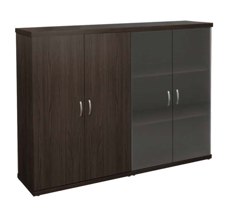 КЭ103 Шкаф низкий (КЭ19*2+КЭ31+КЭ23*2+БСКТ410*2+ФС03*2) (1704*424*1274) Эталон (КЭ103) — арт. MONOLIT-P-6F7433A99DF4