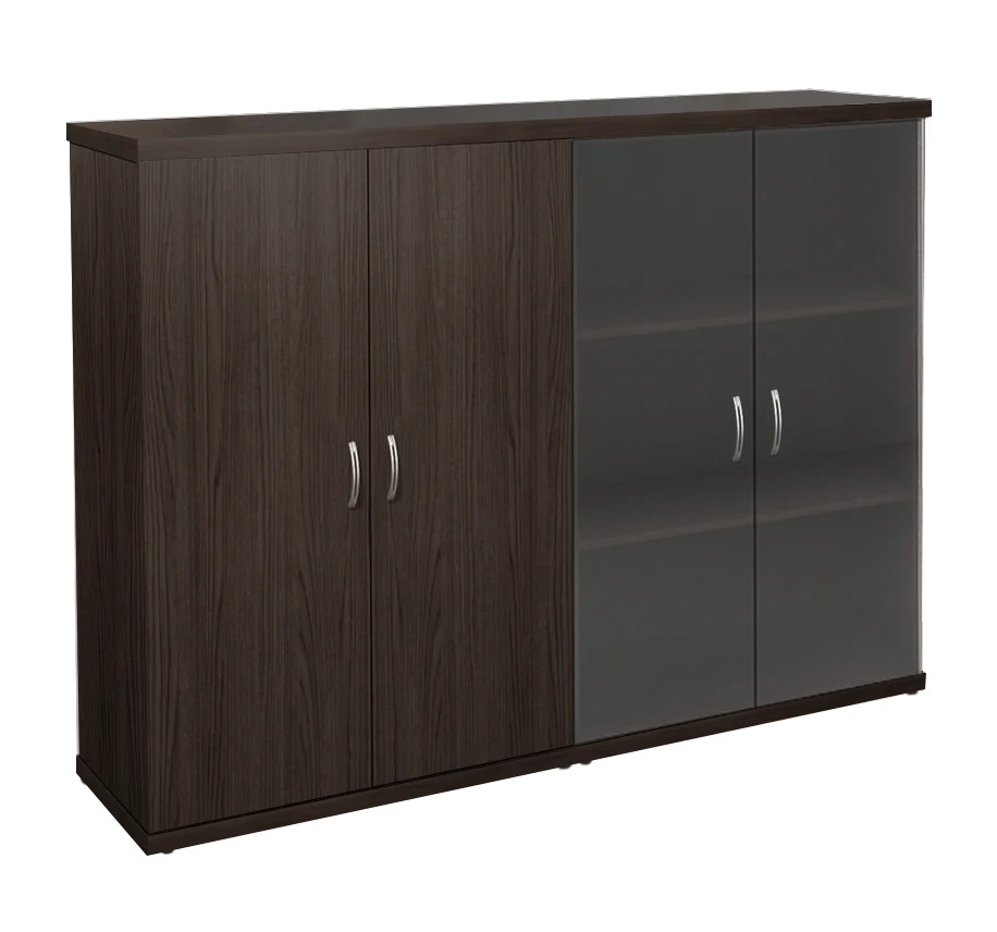 КЭ103 Шкаф низкий (КЭ19*2+КЭ31+КЭ23*2+БСКТ410*2+ФС03*2) (1704*424*1274) Эталон (КЭ103) КЭ103 Шкаф низкий (КЭ19*2+КЭ31+КЭ23*2+БСКТ410*2+ФС03*2) (1704*424*1274) Эталон (КЭ103) — серия офисной мебели Эталон, фабрика Монолит