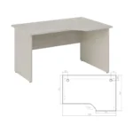 Стол эргономичный правый Нью лайн (New Line) 135 × 90 × 75 см
