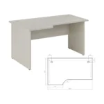 Стол эргономичный левый Нью лайн (New Line) 150 × 90 × 75 см