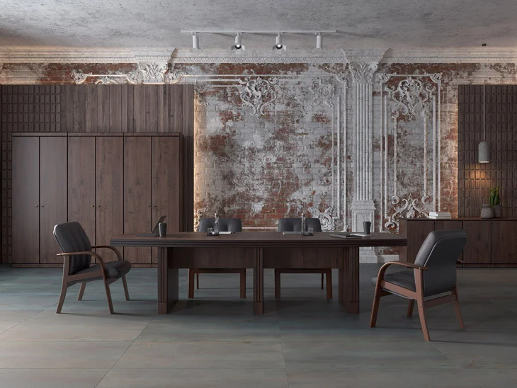 Серия офисной мебели Кэпитал (Capital) в кабинете руководителя — вариант 7