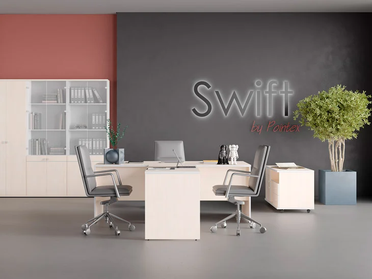 Серия офисной мебели Свифт (Swift) в кабинете руководителя — вариант 1