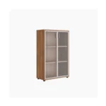 Шкаф средний со стеклом Тренд металл (Trend Metal) Pointex — арт. TRD28543403