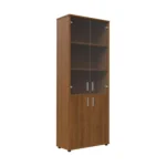 Шкаф для бумаг со стеклом Тренд металл (Trend Metal) Pointex — арт. TRD28550003