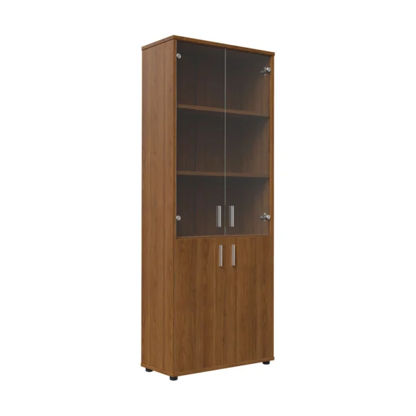 Шкаф для бумаг со стеклом Тренд металл (Trend Metal) Pointex — арт. TRD28550003