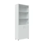 Шкаф для бумаг со стеклом Тренд металл (Trend Metal) Pointex — арт. TRD28550004