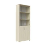 Шкаф для бумаг со стеклом Тренд металл (Trend Metal) Pointex — арт. TRD28550008