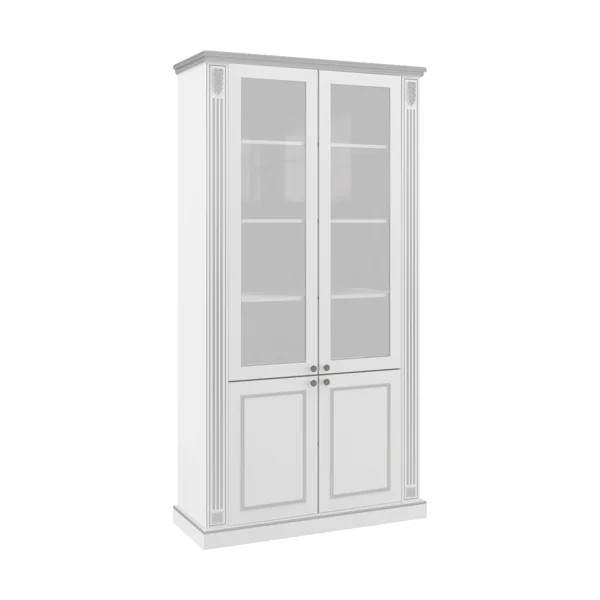 Шкаф для бумаг со стеклом Вена (Vienna) Pointex — арт. VIE36050001